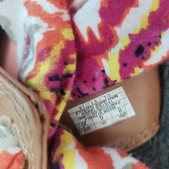 Sanuk Yoga sling fabric flip flops size 8 - Picture 4 of 5